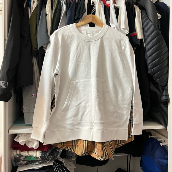 Burberry Vintage Check Panel Cotton Oversized
Sweatshirt - Picture 2 of 10